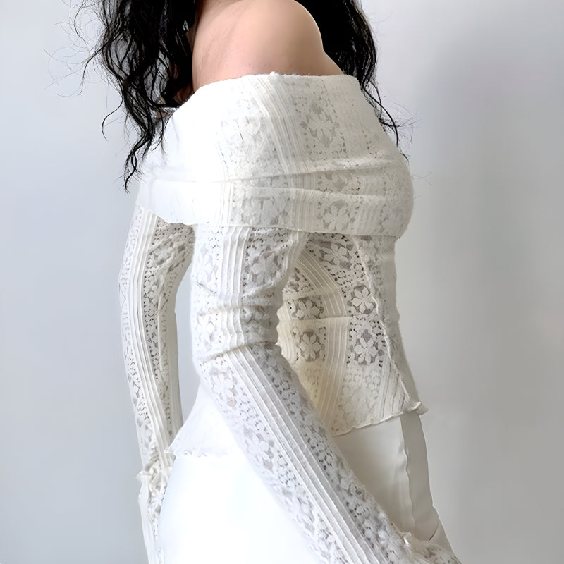 Lace Off Shoulder Top Lace Off Shoulder Top