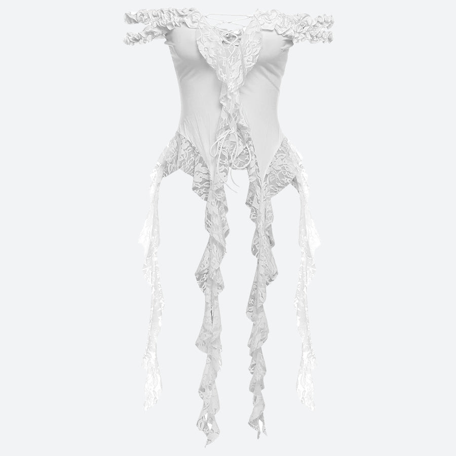 Lace Ruffled Top Lace Ruffled Top