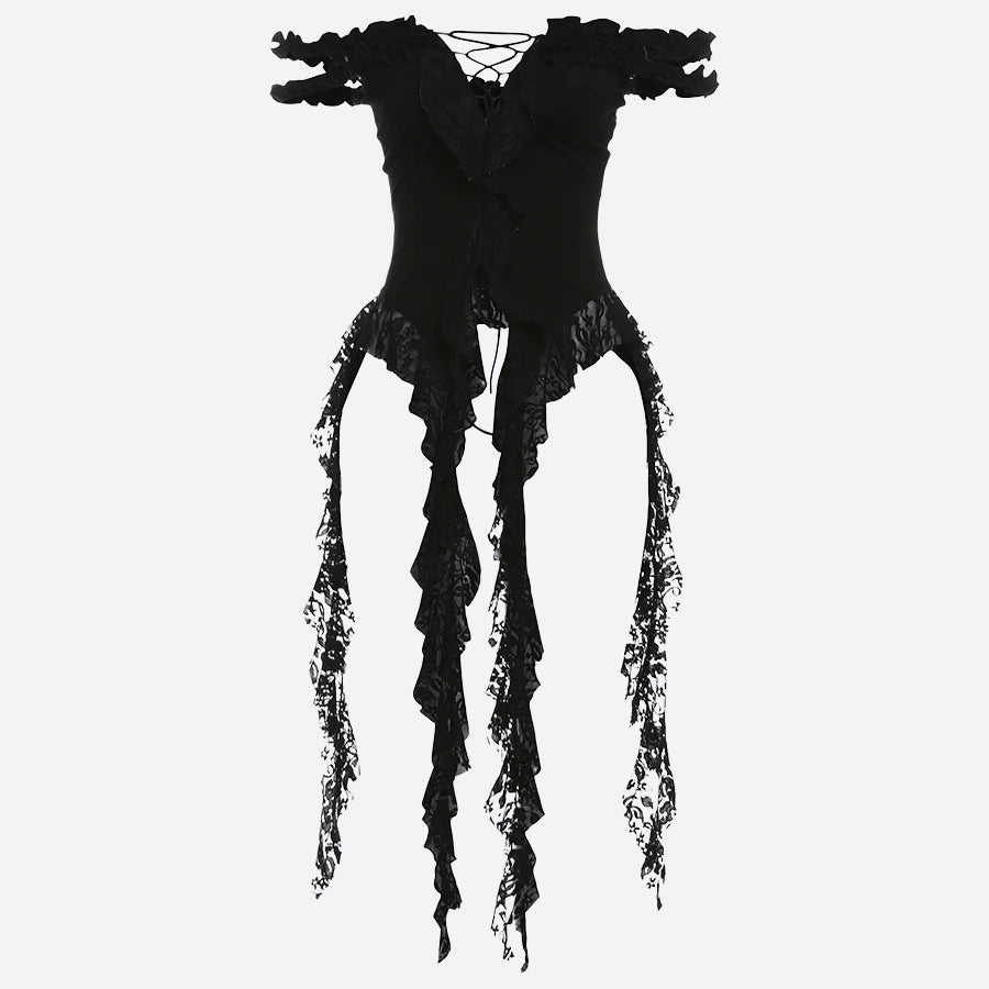 Lace Ruffled Top Lace Ruffled Top