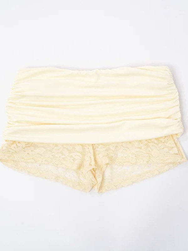 Lace Top & Bodysuit Two Piece Set