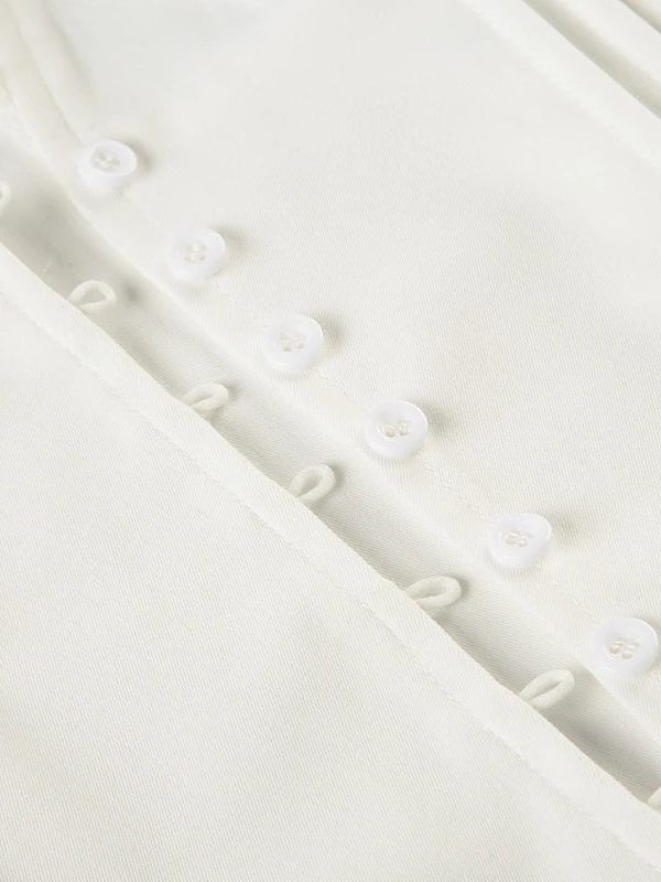 Lace Trim Button Up Shirt