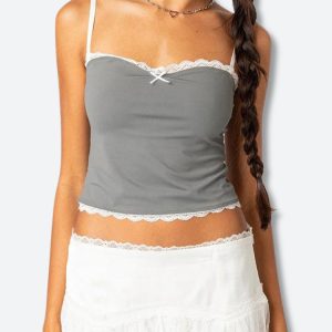 Lace Trim Top