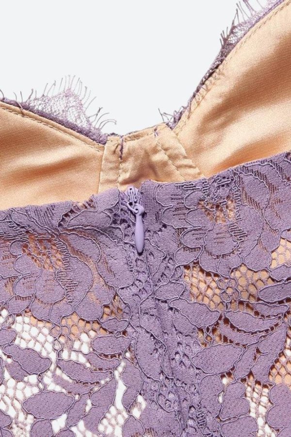 Lace Wired Mini Dress