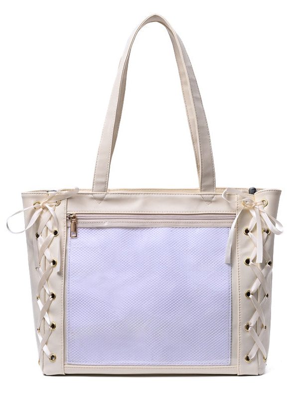 Large Capacity Ribbon Bow Ita Tote Bag