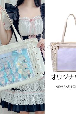 Large Capacity Ribbon Bow Ita Tote Bag