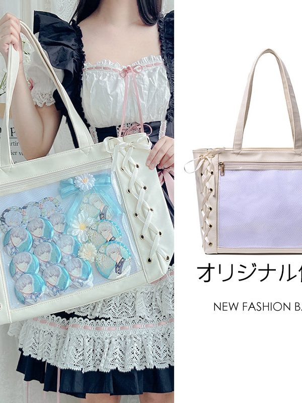 Large Capacity Ribbon Bow Ita Tote Bag