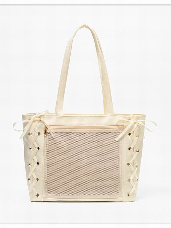 Large Capacity Ribbon Bow Ita Tote Bag