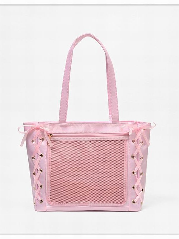 Large Capacity Ribbon Bow Ita Tote Bag