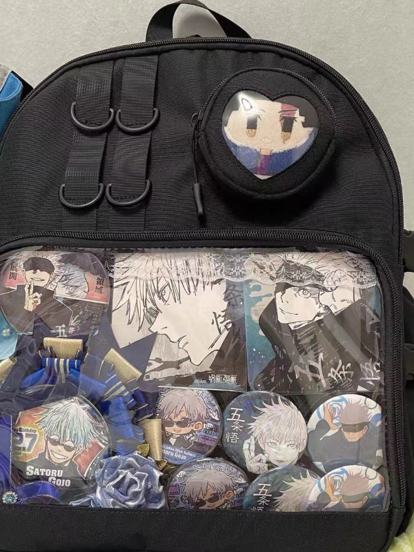 Large Lolita Double Clear Windows Kawaii Anime Backpack