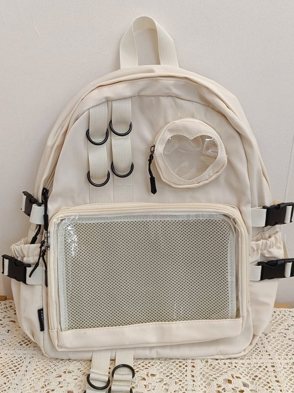 Large Lolita Double Clear Windows Kawaii Anime Backpack