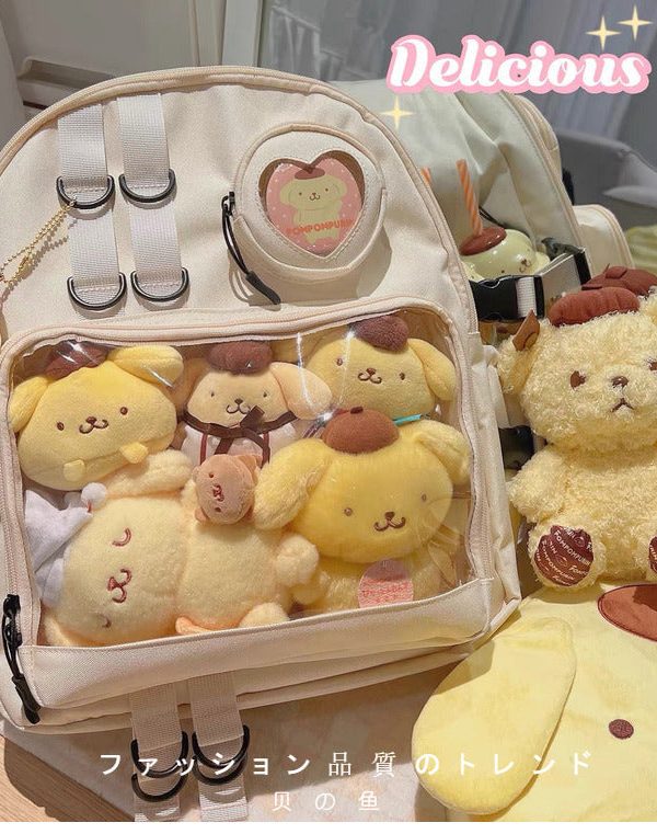 Large Lolita Double Clear Windows Kawaii Anime Backpack