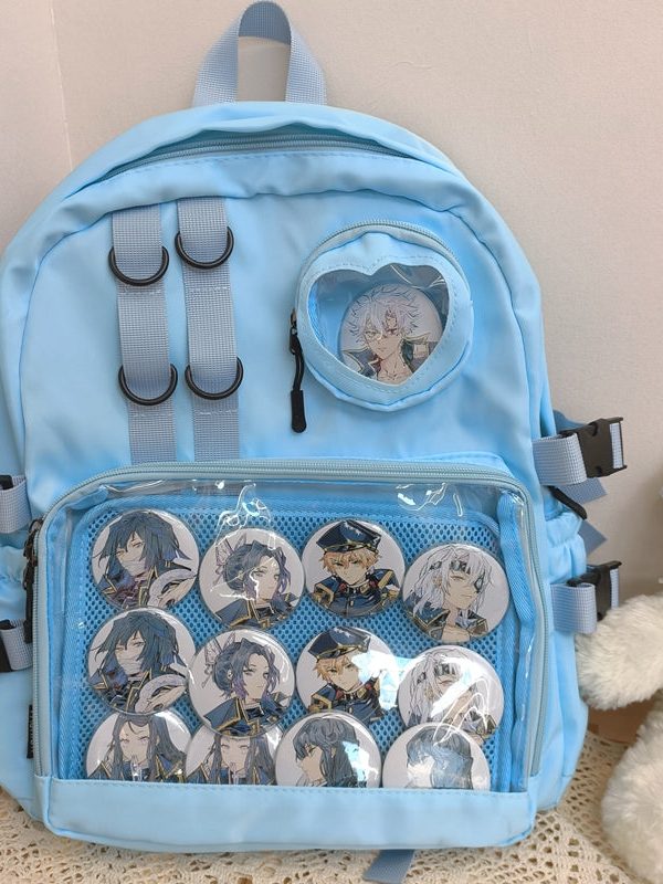 Large Lolita Double Clear Windows Kawaii Anime Backpack