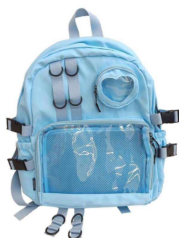 Large Lolita Double Clear Windows Kawaii Anime Backpack