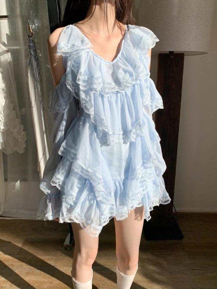 Layered Ruffled Mini Dress Layered Ruffled Mini Dress