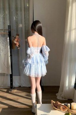 Layered Ruffled Mini Dress