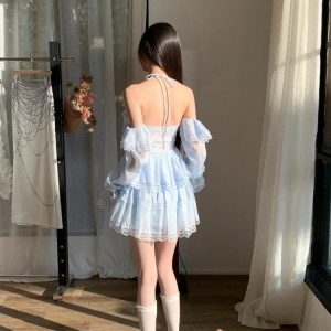 Layered Ruffled Mini Dress