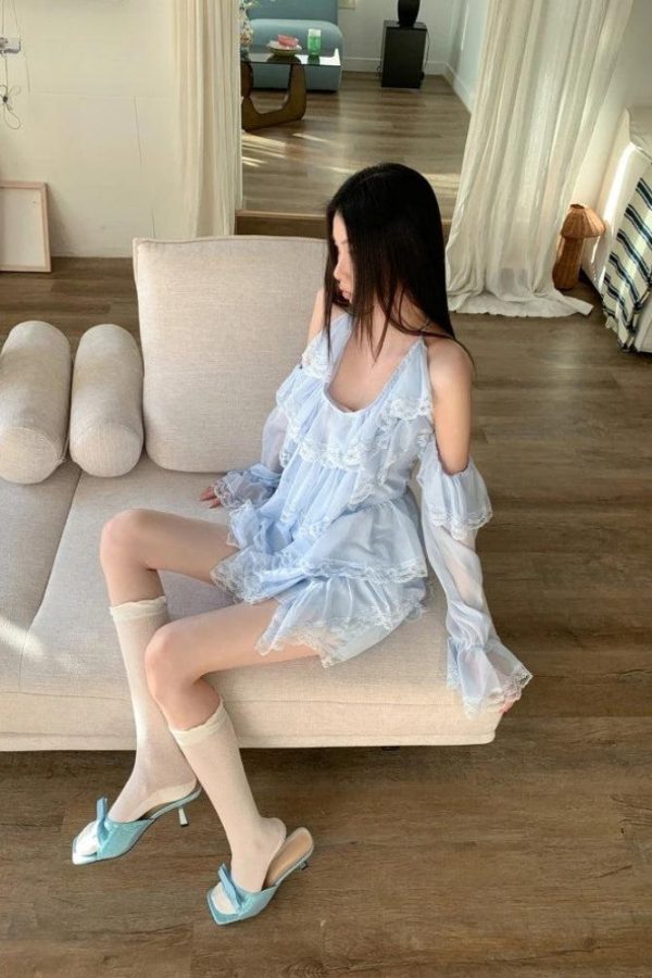 Layered Ruffled Mini Dress