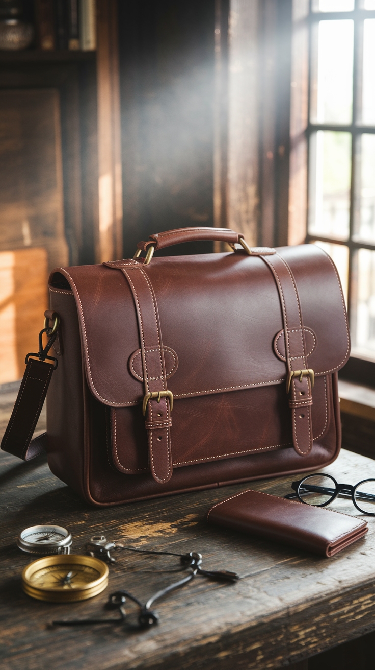 Essential Leather Bag Accessories for Fashion Lovers outfit idea