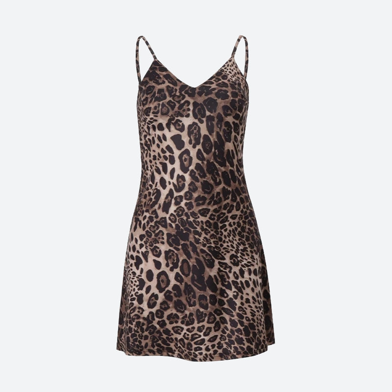 Leopard Backless Mini Dress Leopard Backless Mini Dress