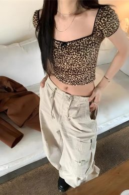 Leopard Bodycon Crop Top