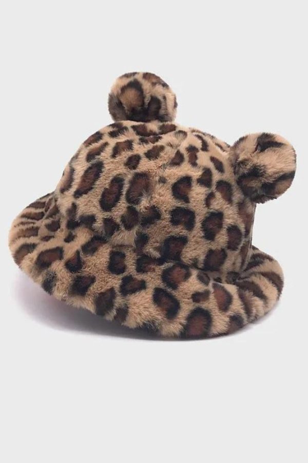 Leopard Ear Plush Hat