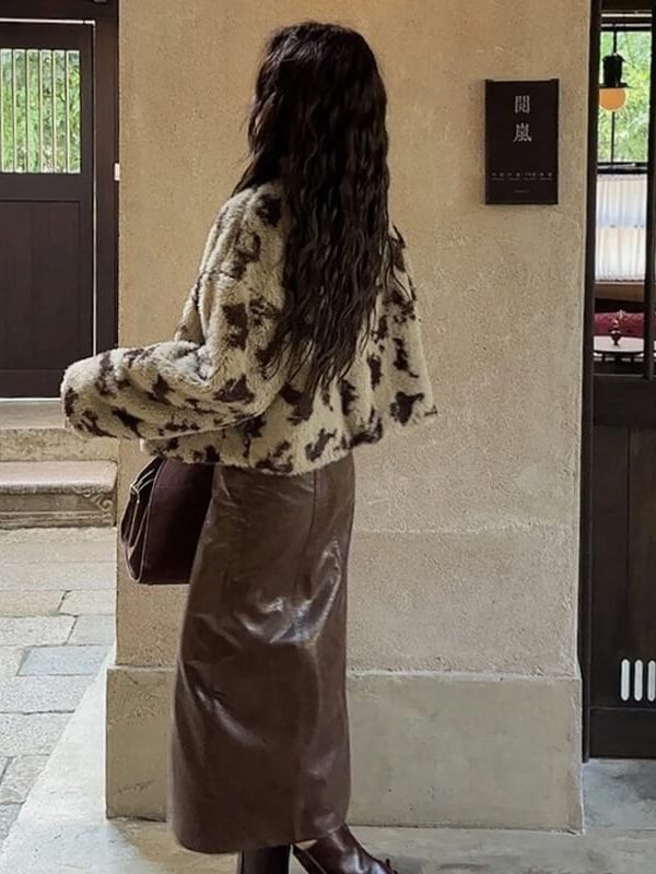 Leopard Faux Fur Jacket