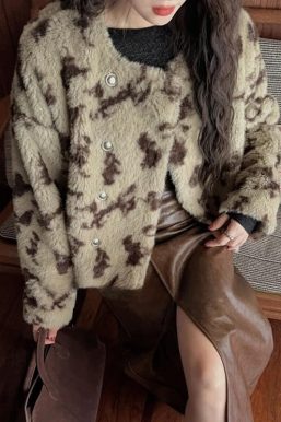 Leopard Faux Fur Jacket