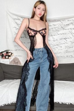 Leopard Lace Bra Top