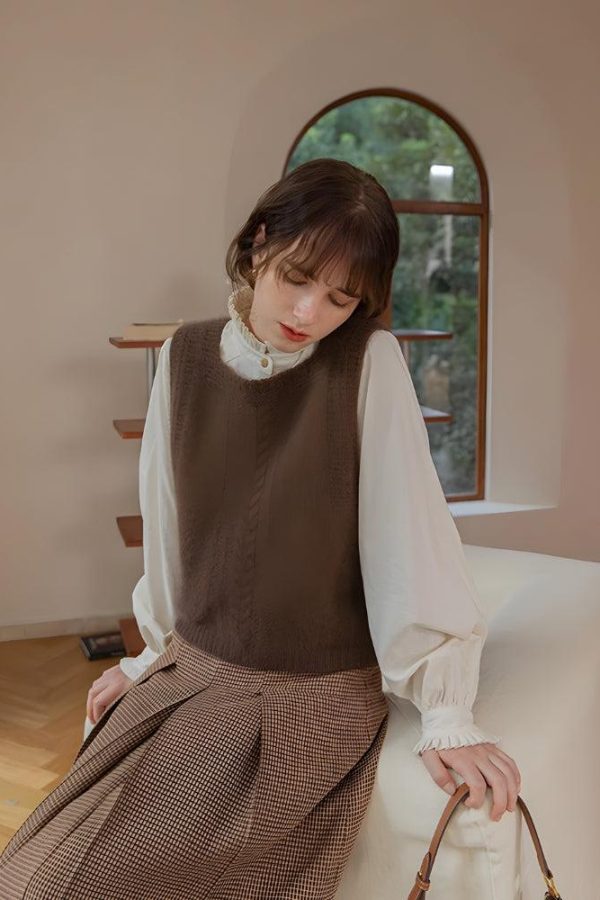 Light Academia Classic Sweater Vest