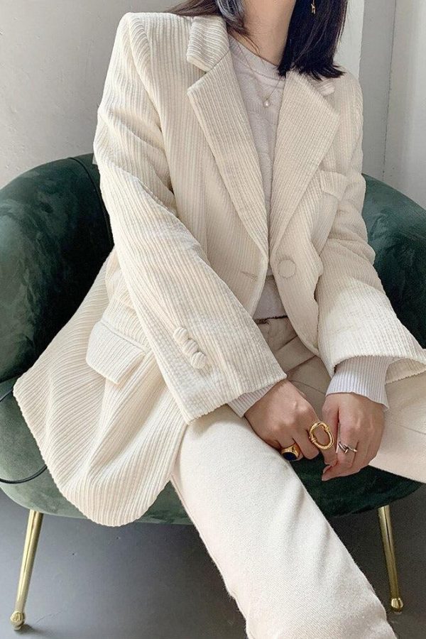 Light Academia Corduroy Blazer