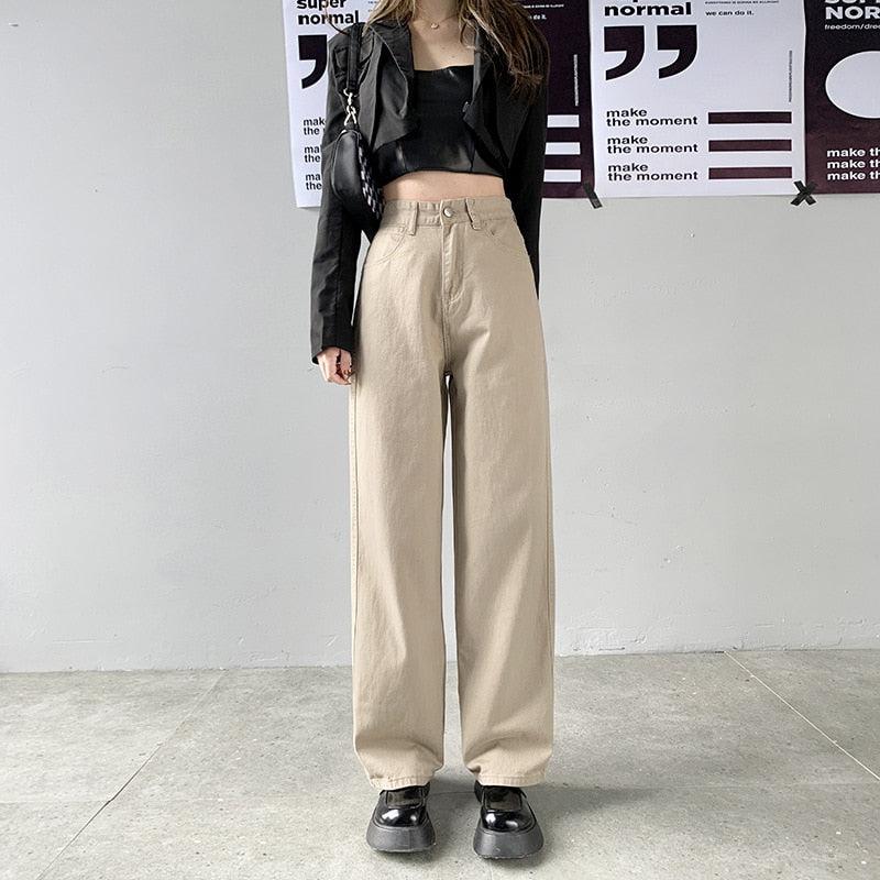 Light Academia High Waist Denim Pants Light Academia High Waist Denim Pants