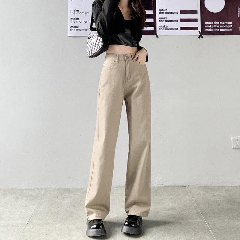 Light Academia High Waist Denim Pants Light Academia High Waist Denim Pants