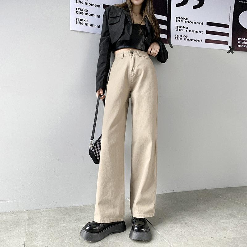 Light Academia High Waist Denim Pants Light Academia High Waist Denim Pants