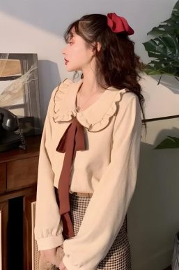 Light Academia Sweater Top