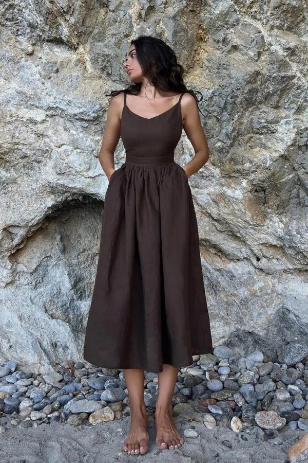 Linen Midi Dress