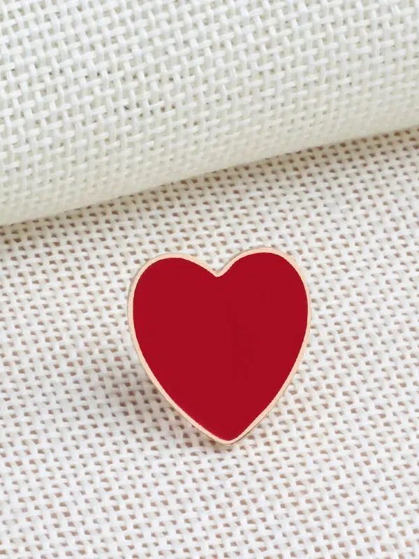 Lipstick Heart Cherry Lip Pins