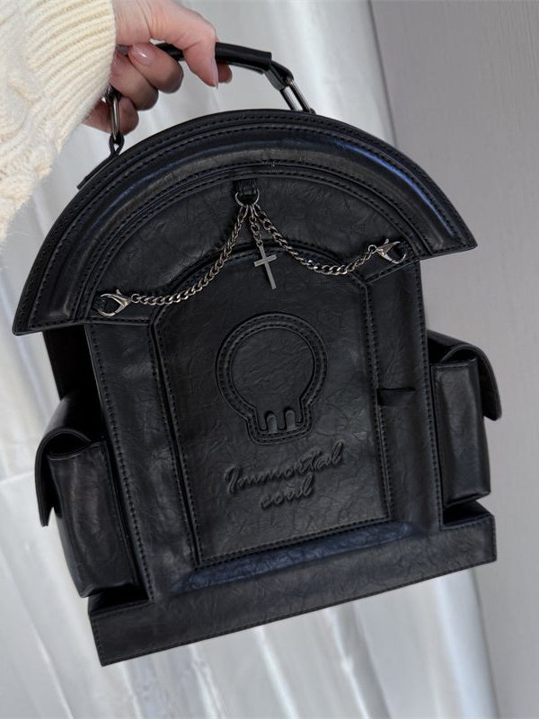Lolita Gothic Skull Tombstone Ita Bag & Doll Bag