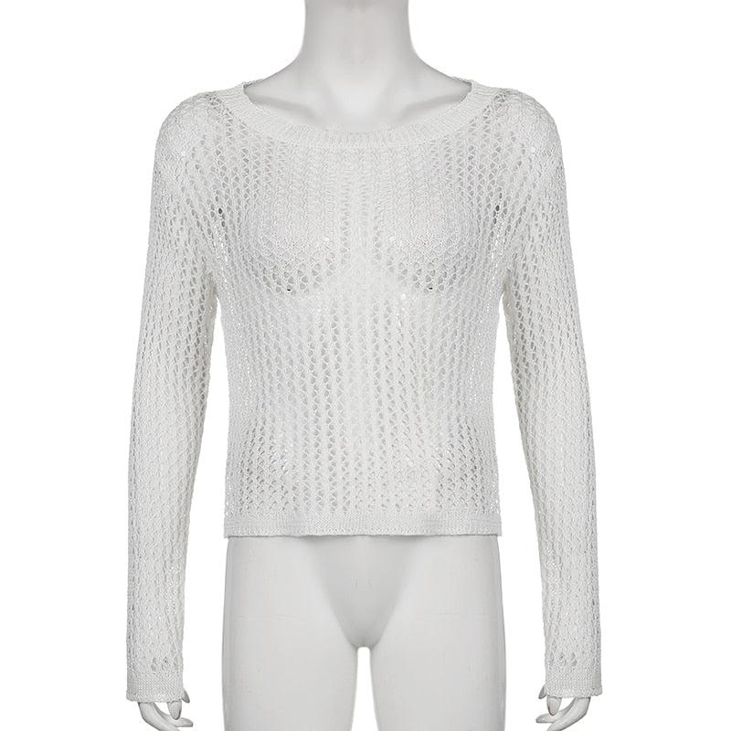 Long Sleeve Fishnet Top Long Sleeve Fishnet Top
