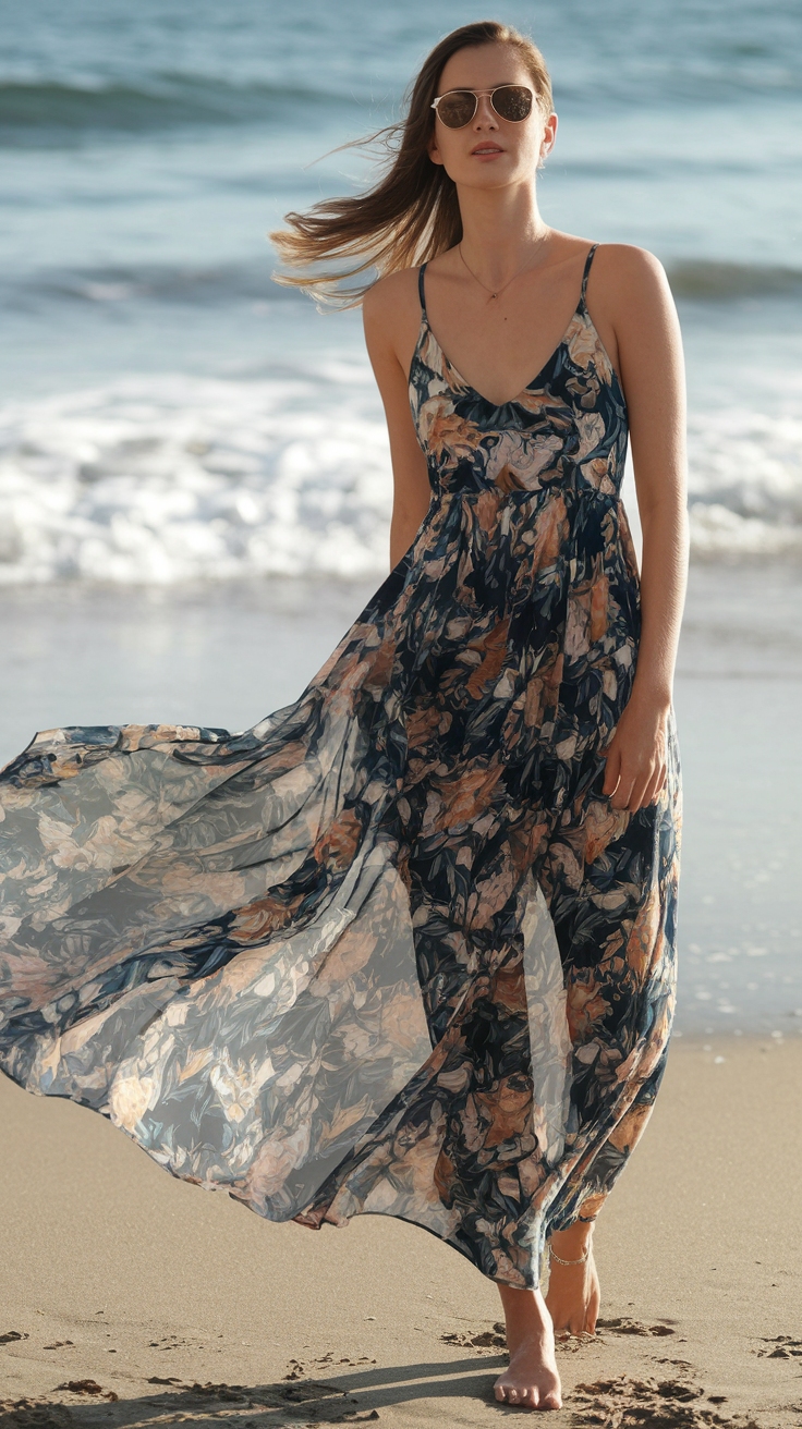 Trendy Long Maxi Dresses for a Flawless Summer Wardrobe outfit idea