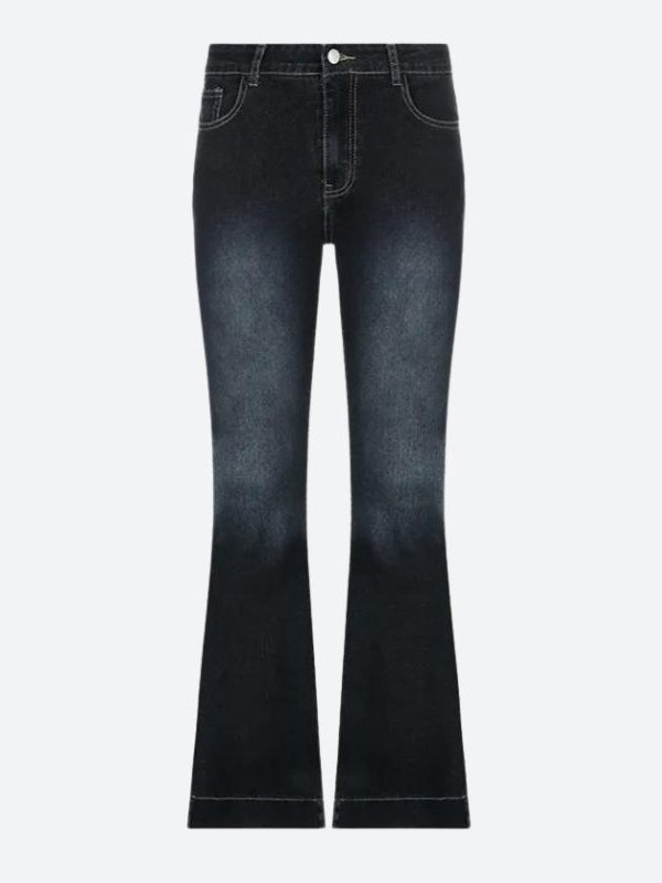 Low Rise Flare Denim Jeans