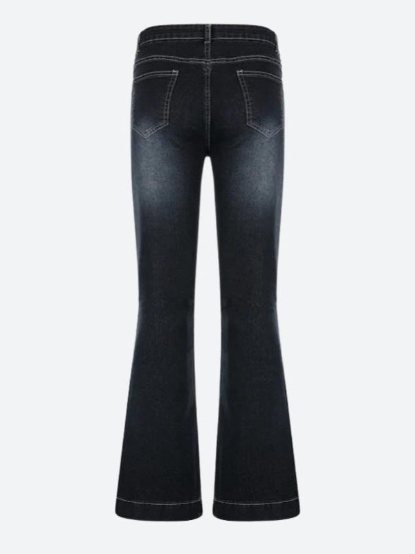 Low Rise Flare Denim Jeans
