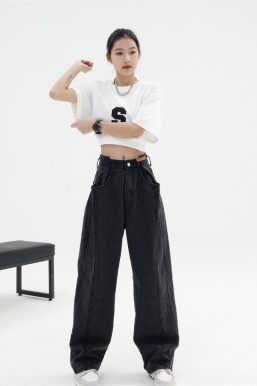 Low Rise Wide Leg Baggy Jeans