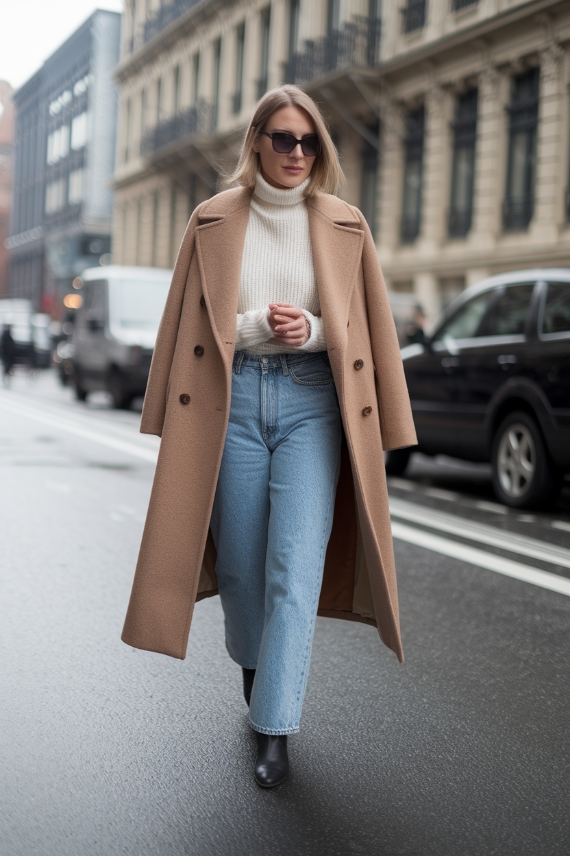 Low Rise Jeans Outfit Winter: Stay Warm and Fashionable outfit idea