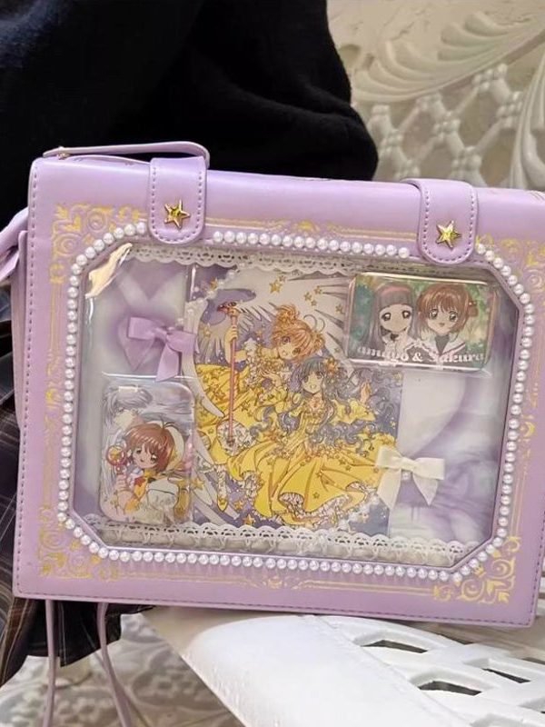 Magic Book Ita Bag Cute Crossbody and Shoulder Design for Pins