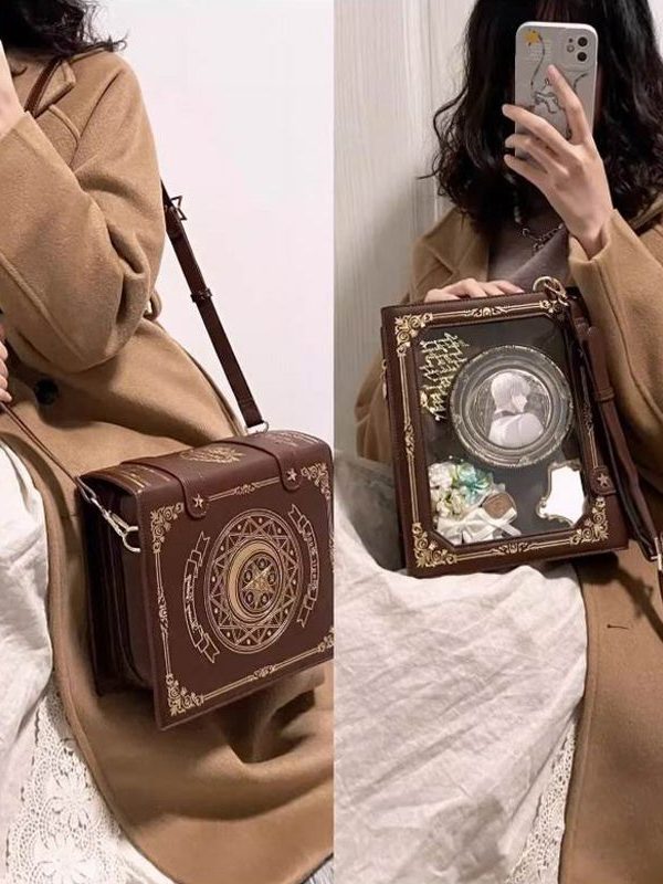 Magic Book Ita Bag Cute Crossbody and Shoulder Design for Pins