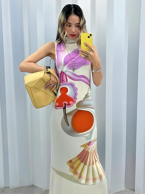 Maruja Mallo Split Maxi Dress