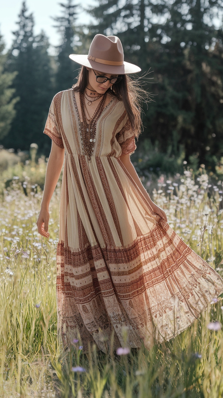 Maxi Dress Boho Chic for a Stylish Summer Look outfit idea