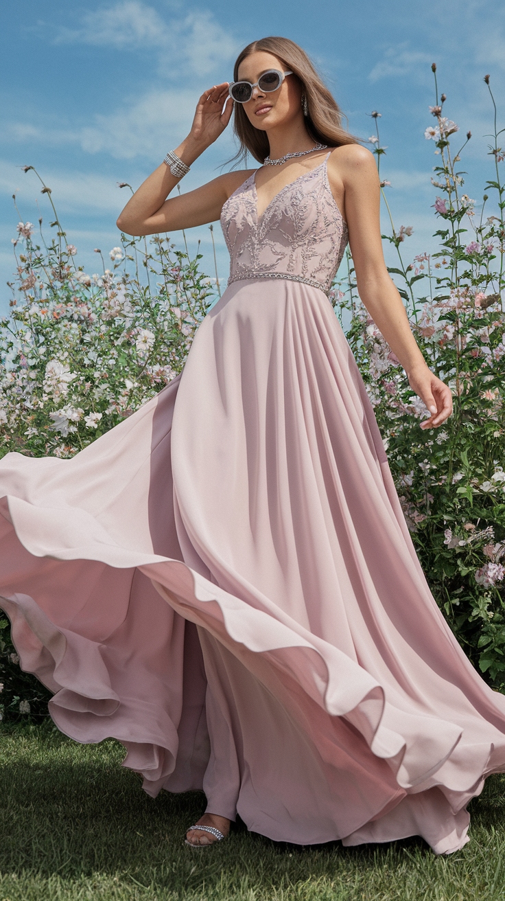 Chic Maxi Prom Dresses for Your Special Night outfit idea