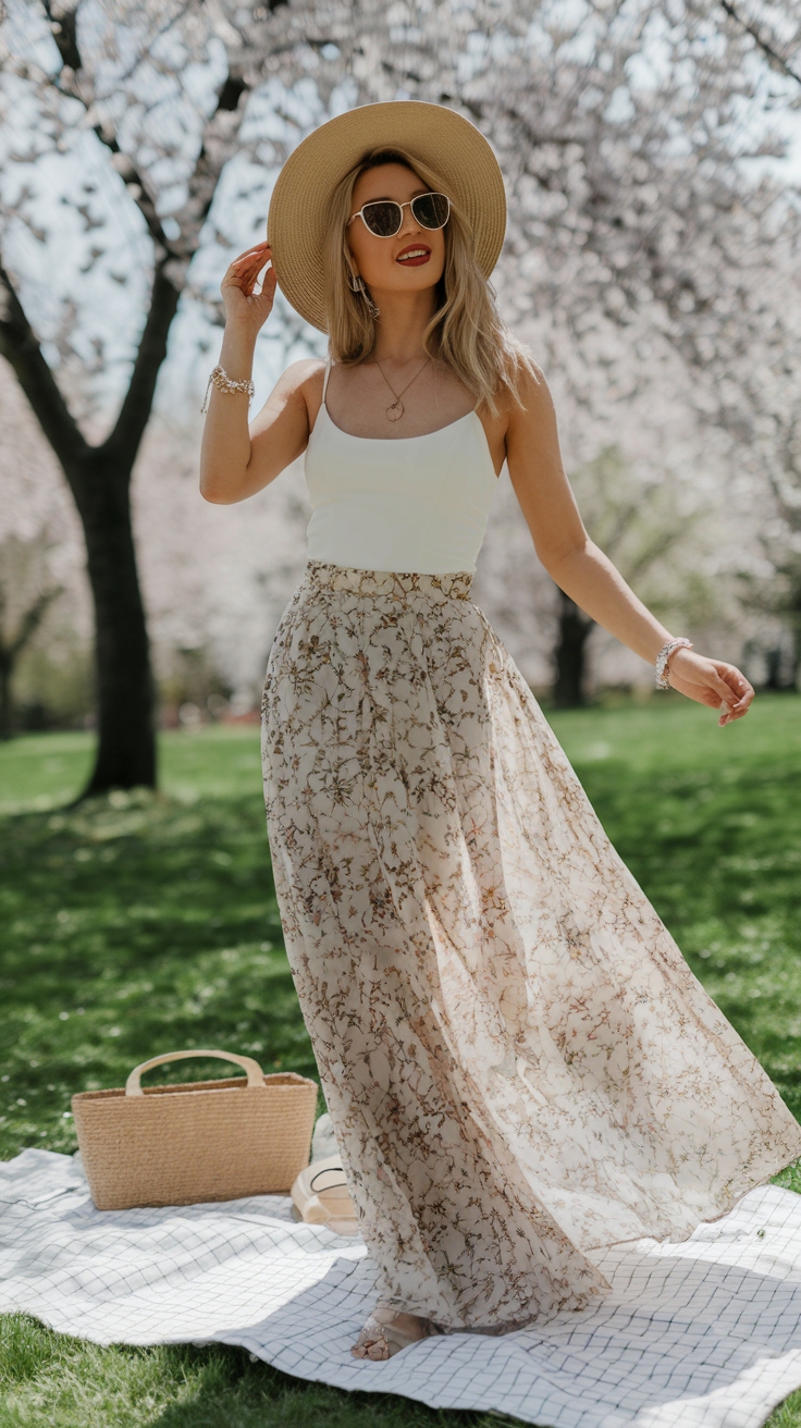 Chic Styles Featuring the Maxi Skirt for Every Body outfit idea