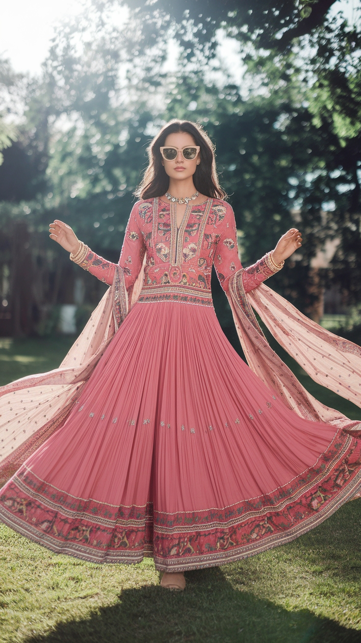 Maxi Style Pakistani Dresses for Modern Elegance outfit idea